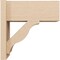 Ekena Millwork 7 1/2-in W x 16-in D x 16-in H Funston Block Rough Cedar Woodgrain TimberThane Outlooker, Primed Tan OUTUR075X16X16FST44RCPR - alternate 3